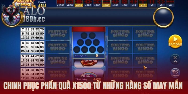 Chinh phục phần quà x1500 từ những hàng số may mắn