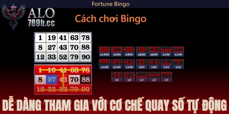 Dễ dàng tham gia với cơ chế quay số tự động